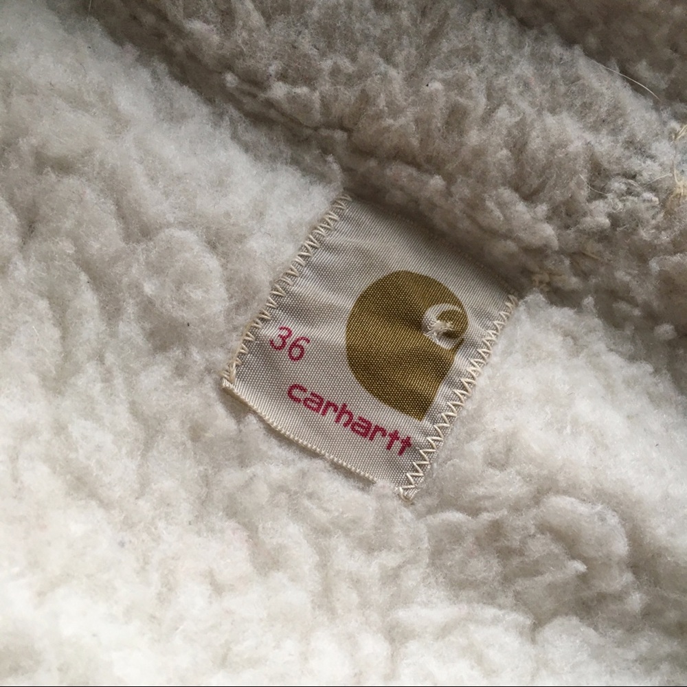 **SOLD** Vintage Carhartt Sherpa Denim Barn Coat - Picture 5 of 7